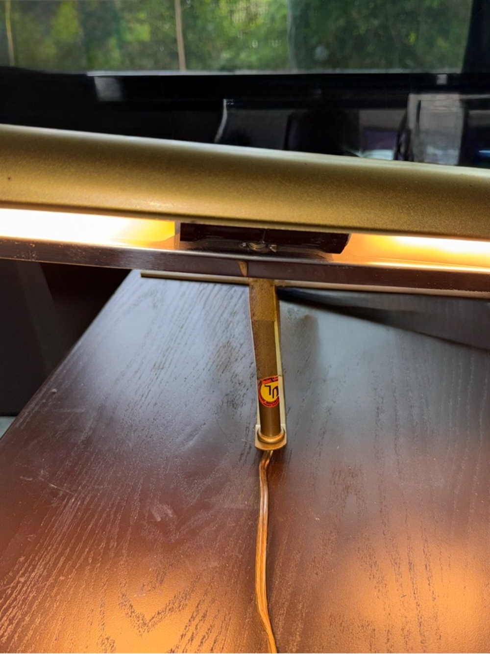 VTG Brass Student/Piano/Banker Table/Desk Lamp adjustable with free bulbs